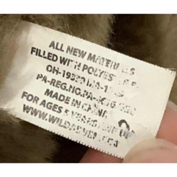 Vtg Brown Moose Elk Plush Stuffed Animal Large Antlers Soft Toy 15" Realistic - Picture 4 of 5